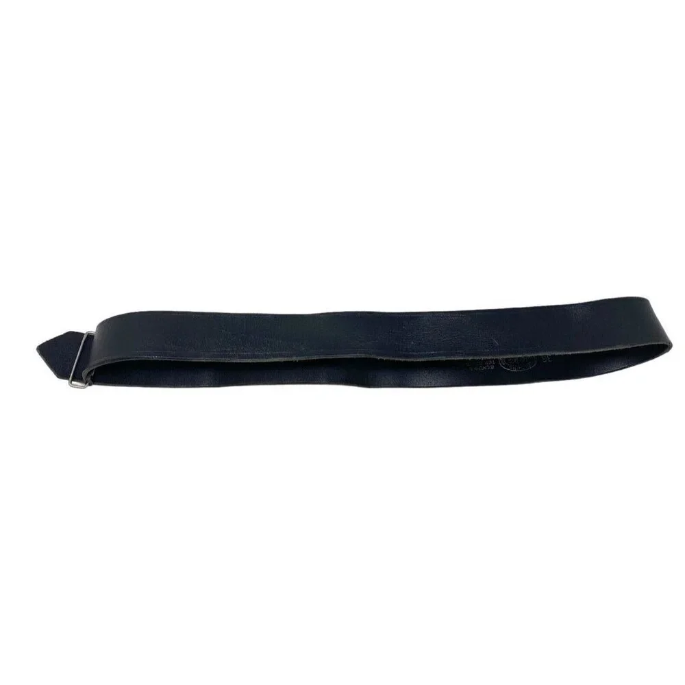 JP Jay-Pee Leather Casual Belt Black Mens Sz 36 Genuine Cowhide Leather NoBuckle